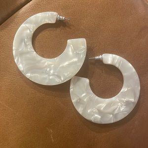 H&M Shell Hoop Earrings